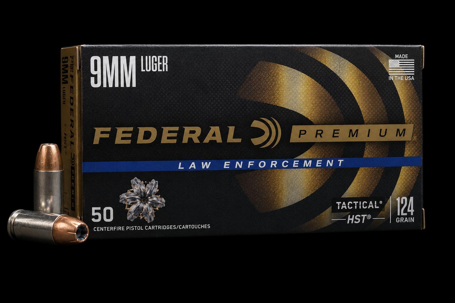 Federal HST 9mm 50-count Law Enforcement Tactical